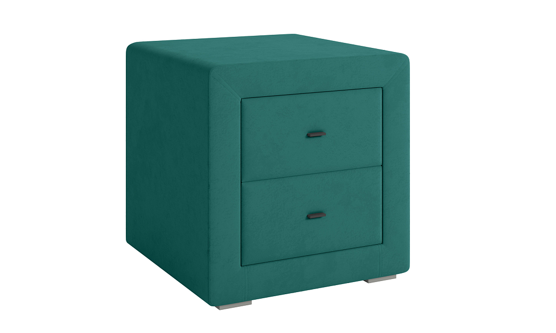 Тумба прикроватная 06.34 - 01 Гамма велюр fresh изумруд